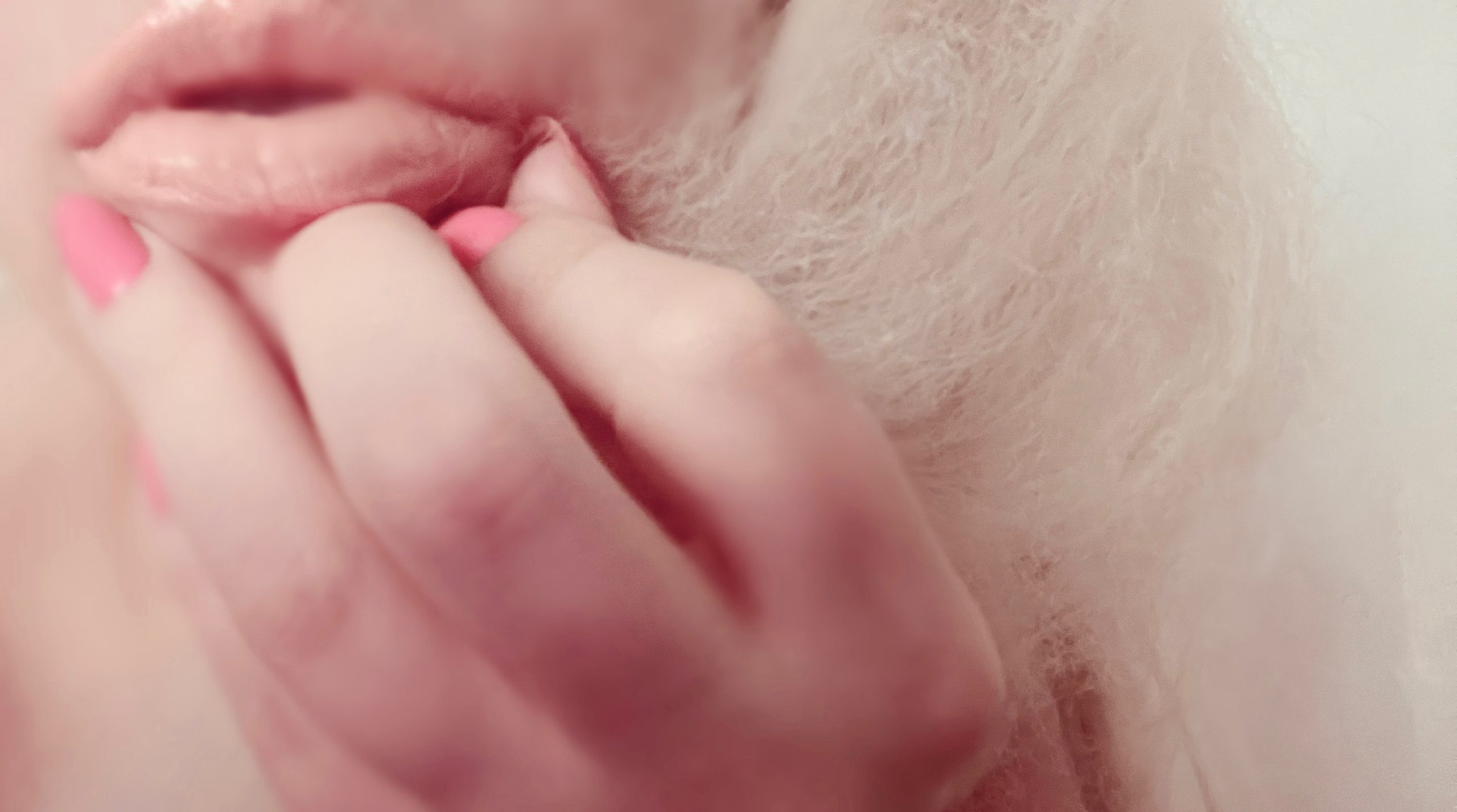 Sucking on my thong and bouncing my boobs!